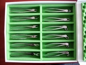 Zahnzangen Set 12 Stück mit Haftprofil