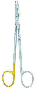 Schere Kelly gebogen 16 cm Microschliff