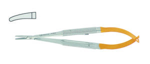 TC-Nadelhalter CASTROVIEJO gebogen 18 cm
