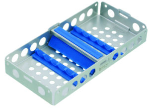 Steritray MINI mit Steg quer   blau