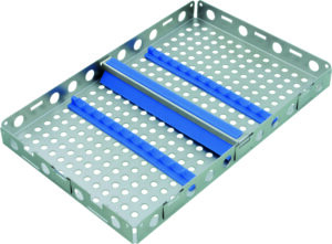 Steritray MAXI mit Steg quer, blau