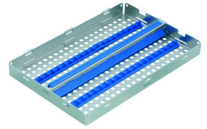 Steritray MAXI mit Steg längs, blau